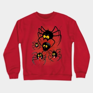 Halloween Spiders Cartoon Crewneck Sweatshirt